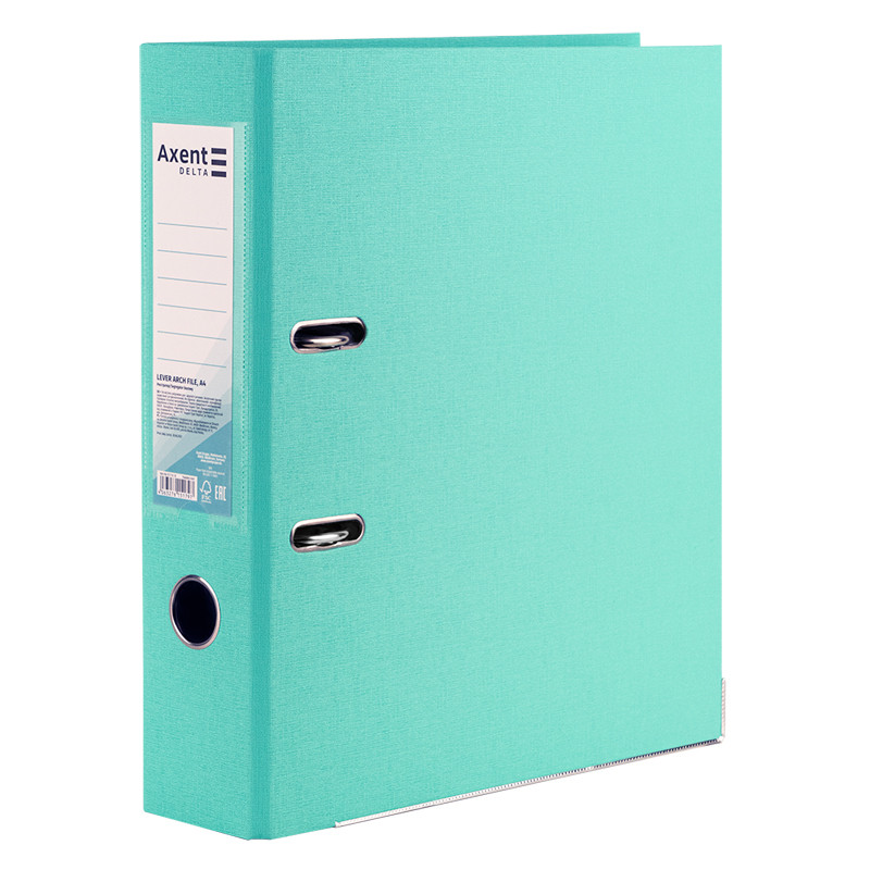 Папка-реєстратор двост. PP 7,5 cм, зібрана, Pastelini,м'ятна, фото 1