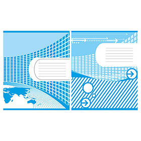 Зошит 18 арк лінія дв-кол обкладинка офсет