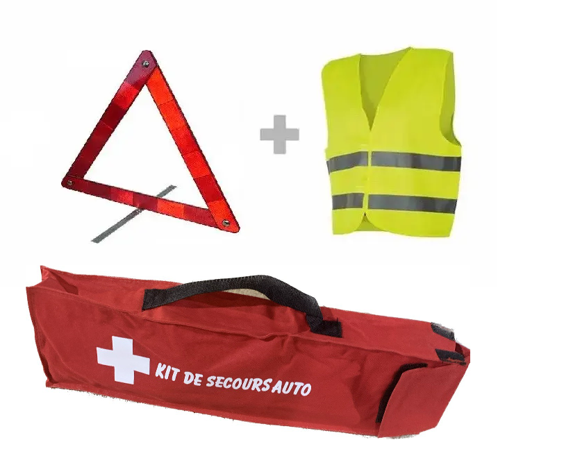 Набор автомобиліста Знак аварійної зупинки + Жилет світловідбиваючий, фото 1
