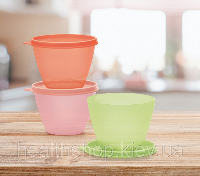 Контейнер Чаша «Класика» (400 мл), 3 шт. Tupperware (Оригінал) Тапервер