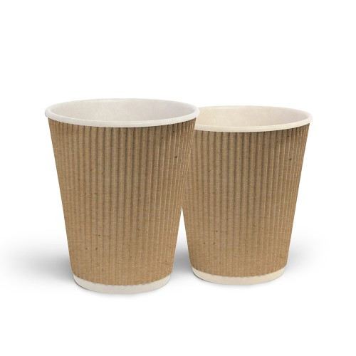 Стакан гофрований "Крафт" ЄВРО 250мл (25 шт)