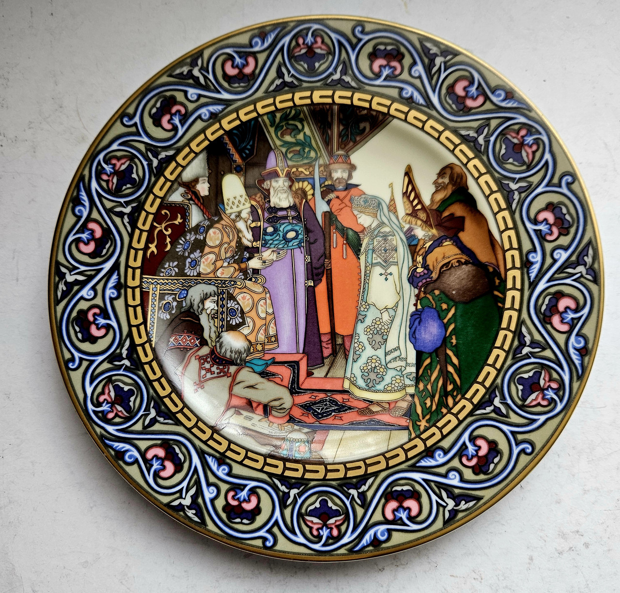 Порцелянова тарілка панно Російські казки Снігурочка Німеччина, фото 1