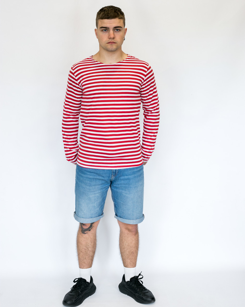 Тільняшка чоловіча в’язана, червона, 42–60