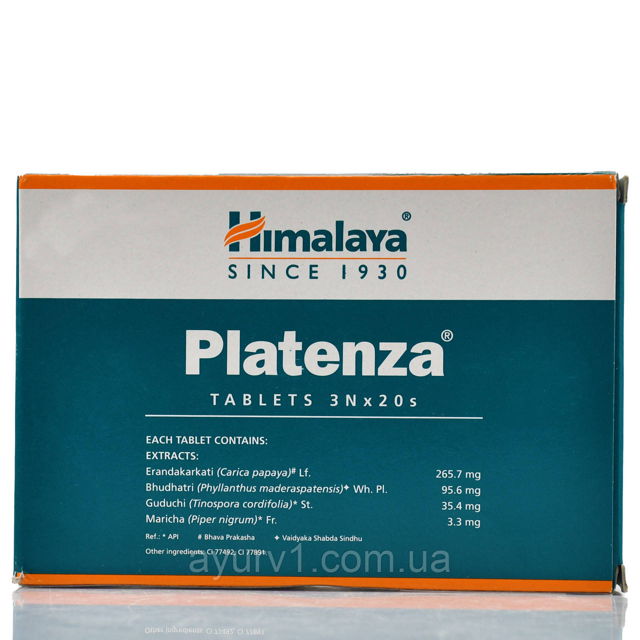 Екстракт Листя папаї, Платеназа Хімалая Platenza Himalaya 60 таб від тромбоцитопнію, Chure