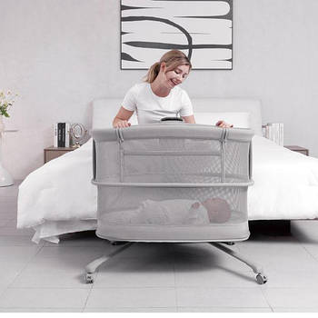 Ліжко для новонароджених 3в1 (музика, USB, таймер, москітна сітка) Mastela 3378 Grey