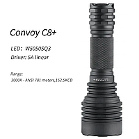 Ліхтар Convoy C8+ W5050SQ3, 1x18650, далекобійний