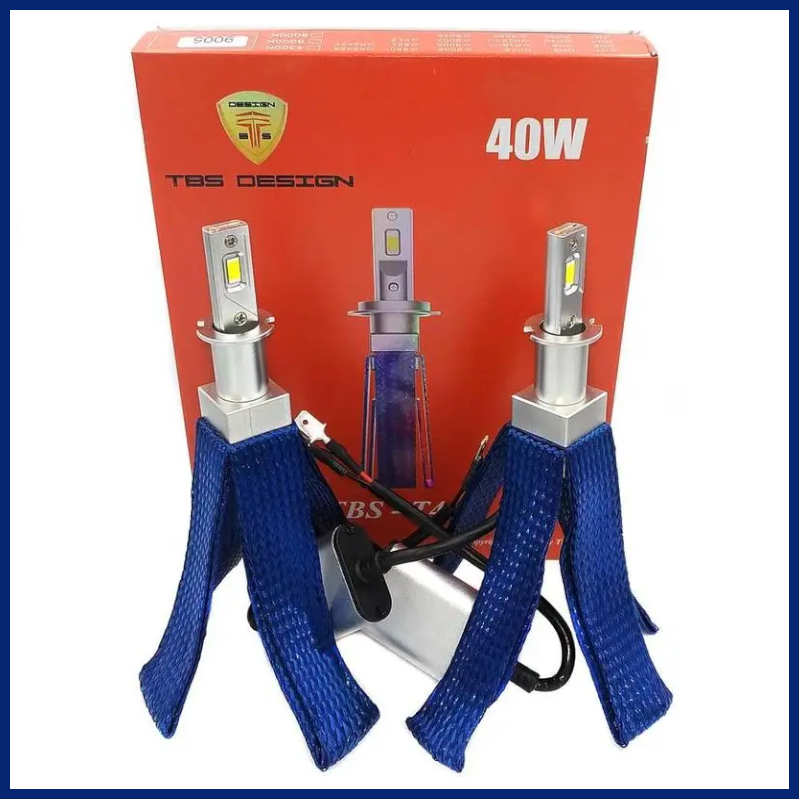 Світлодіодні LED-лампи для авто H3 12 V-24 V T40 6000 K 40 W радіатор
