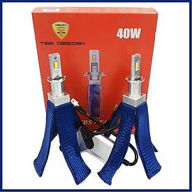 Світлодіодні LED-лампи для авто H3 12 V-24 V T40 6000 K 40 W радіатор