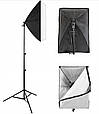 Софтбокс 60х40см НАБІР ДЛЯ БЕЗТІНЬОВОЇ ФОТОГРАФІЇ 60x40CM AG401, фото 2