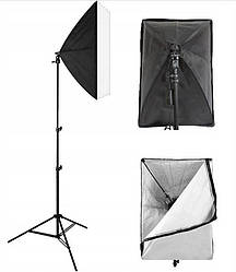 Софтбокс 60х40см НАБІР ДЛЯ БЕЗТІНЬОВОЇ ФОТОГРАФІЇ 60x40CM AG401