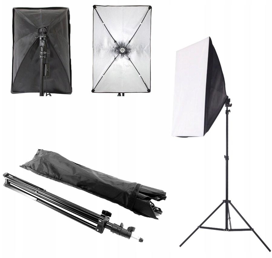 Софтбокс 60х40см НАБІР ДЛЯ БЕЗТІНЬОВОЇ ФОТОГРАФІЇ 60x40CM AG401, фото 1
