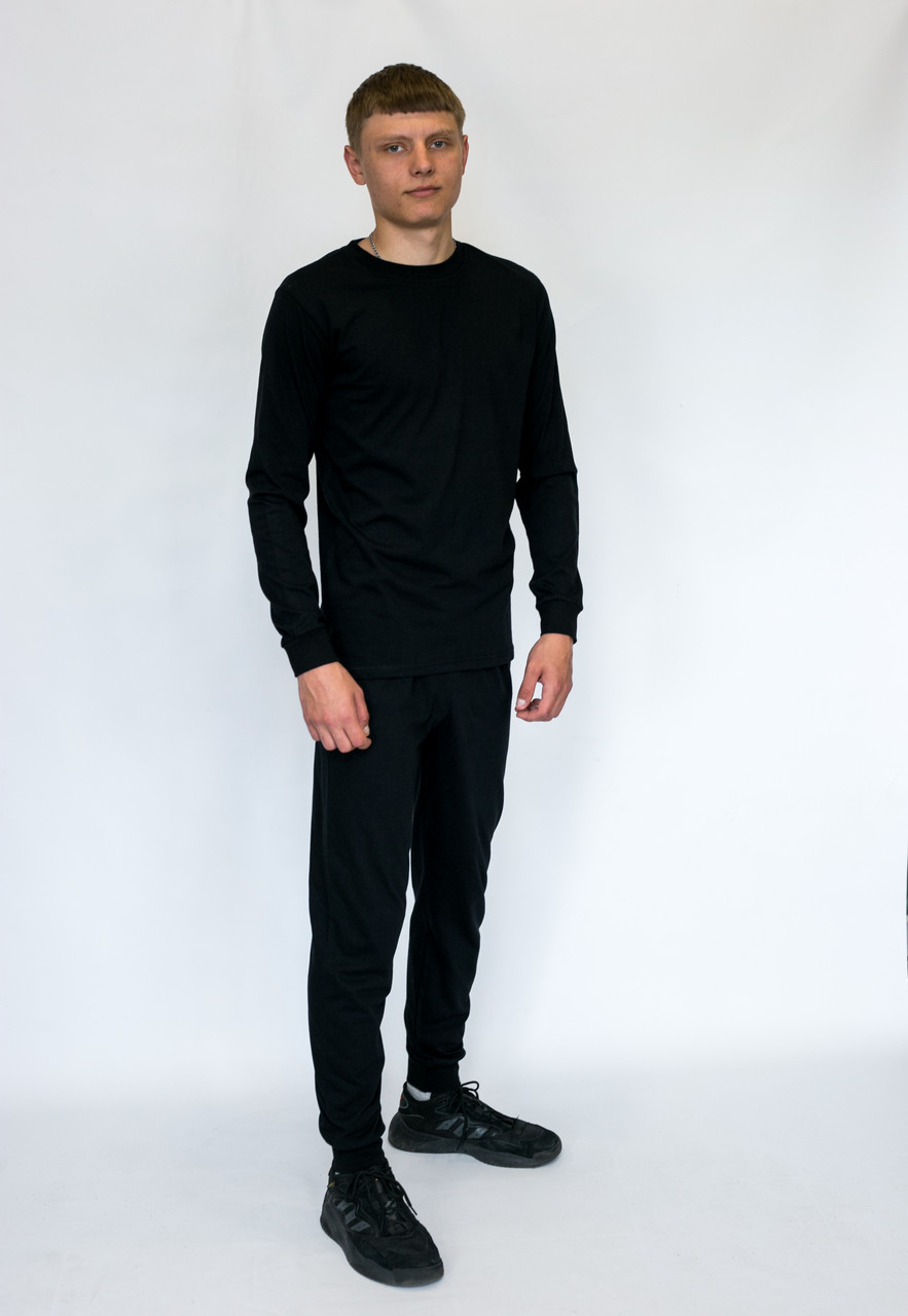 Білизна натільна чорна трикотажна розміри 48-60