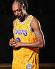 Майка Bape x Lakers A Bathing Ape Yellow Oversize Sleeveless T-shirt - FA1119A1, фото 4