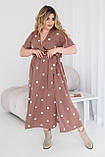 Жіноче повсякденне літнє плаття Тканина софт Розміри 48-50, 52-54, 56-58, 60-62, фото 2