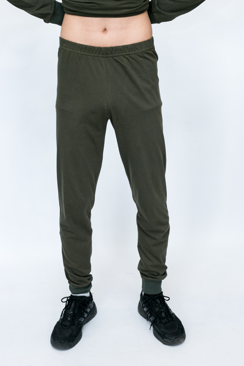 Кальсони трикотажні оливкові розмір 42 - по 60