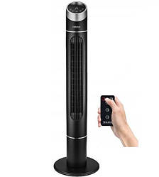 Вентилятор колонний Transa Electronics BlackFan TE-100A 110 см 40 Вт з пультом ДК 3 режими роботи Чорний