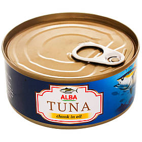Тунець ALBA FOOD Цілий в олії 150г