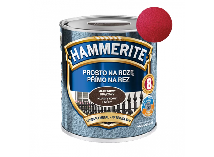 Эмаль молотковая 3 в 1 «Hammerite» красная 0,75 л. (ID#2252820732 ...