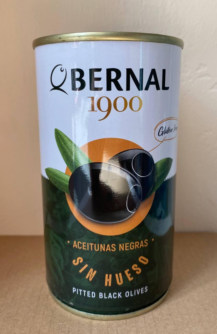 Оливки чорні без кісточки Bernal 350г. Іспанія