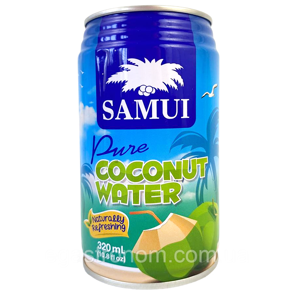 Вода кокосова Самуі Samui coconut ж/б 320ml 24шт/ящ (Код: 00-00016521), фото 1