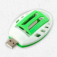Фумігатор USB для відлякування комарів + 60 репелентних пластин  Зелений