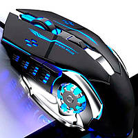 Ігрова миша Kinbas X-6 з RGB підсвічуванням  Чорний