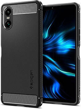 Чохол Spigen для Sony Xperia 10 VI - Rugged Armor, Matte Black (ACS08298)
