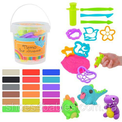 Тісто для ліплення, 18 пакетів по 20 г, відро