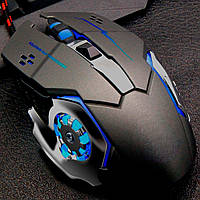 Ігрова миша Kinbas X-6 з RGB підсвічуванням Чорний Хіт продажу!