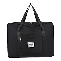 Сумка дорожня FaShion для ручної поклажі з кріпленням на ручку валізи (50.5*35*15.5) 27,4 літраж Чорний