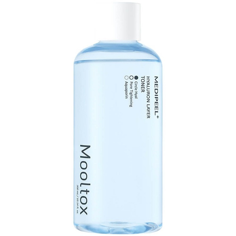 Ультразволожуючий тонер від сухості Medi-Peel Hyaluronic Acid Layer Mooltox Toner 300 мл, фото 1
