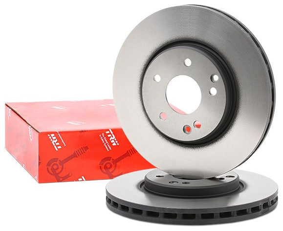 Передній гальмівний диск Мерседес W210, W203, C209 (A2034210512) TRW DF2812, фото 1