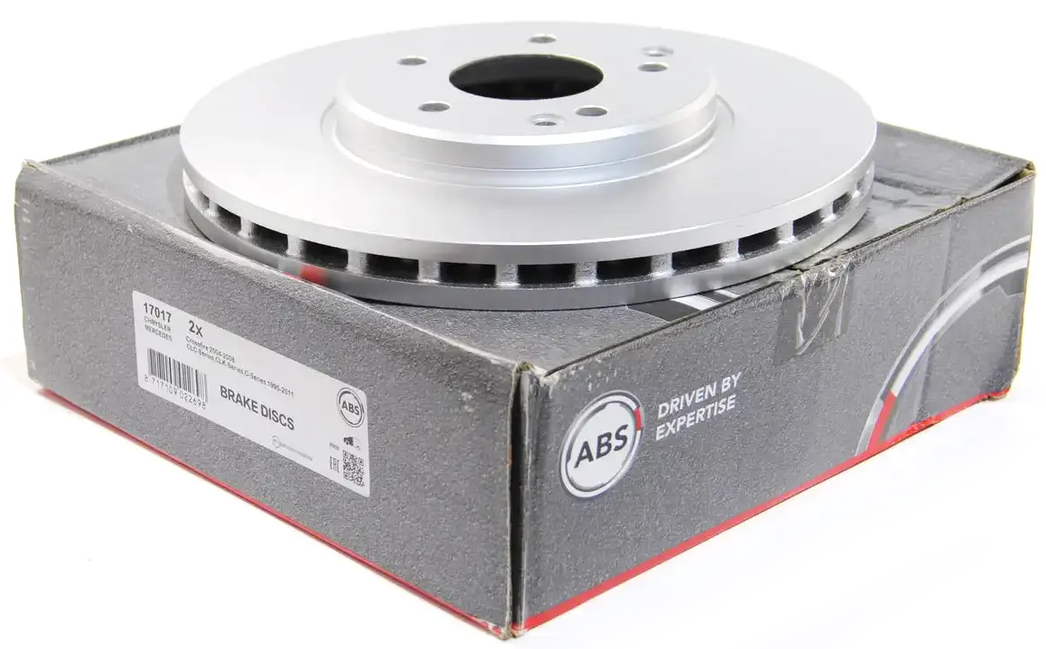 Передній гальмівний диск Мерседес W210, W203, C209 (A2034210512) ABS 17017, фото 1