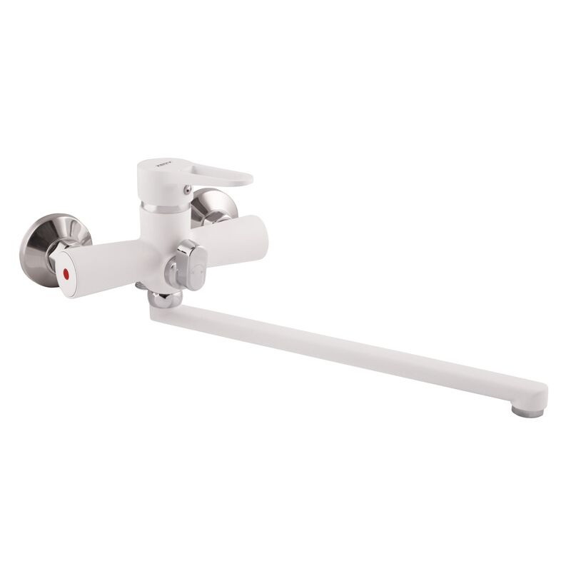 Змішувач для ванни Dante PUD7 045 з довгим виливом, білий