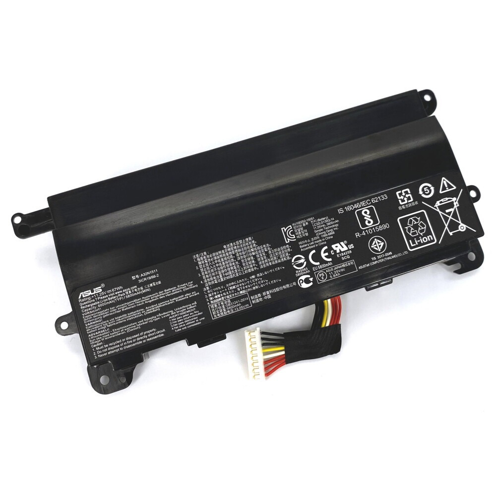 Оригінальна батарея для ноутбука ASUS ROG G752 G752VL G752VT G752VM G752VY G752VS -  A32N1511 72Wh