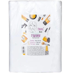 Рушники в пачці спанлейс сітка Panni Mlada 40г/м Білі 40*70 100 шт
