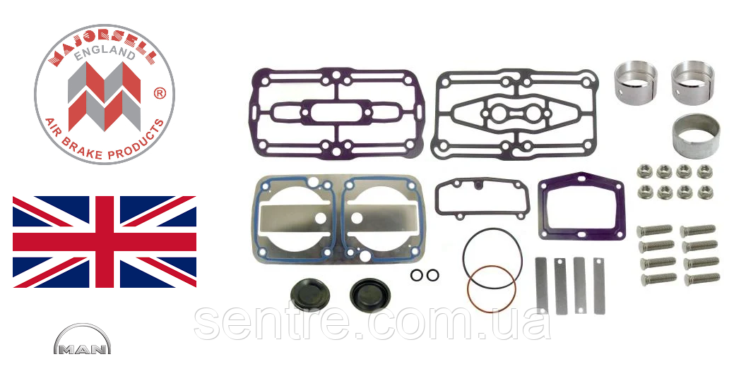 Прокладки з клапанами компресора (повний) MAN TGA TGX LK4928 K001674 K015965 LK4947 LK4960 Majorsell A66RK072