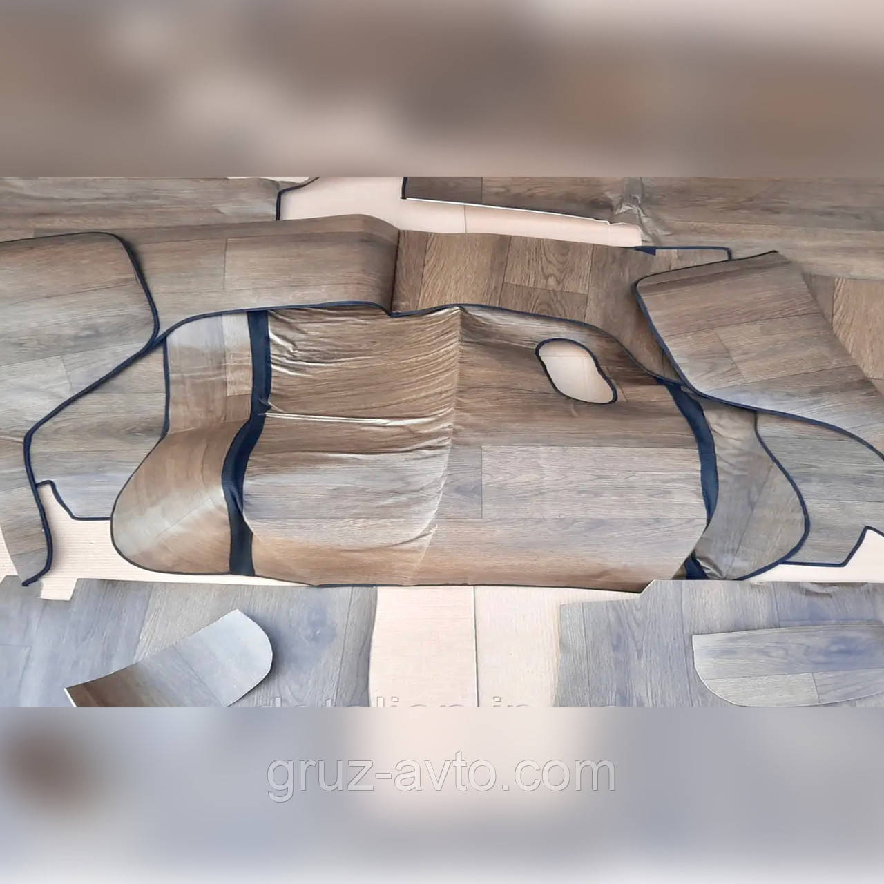 Покриття килим підлоги кабіни (лінолеум) КАМАЗ-5320 темно-коричневий, фото 1