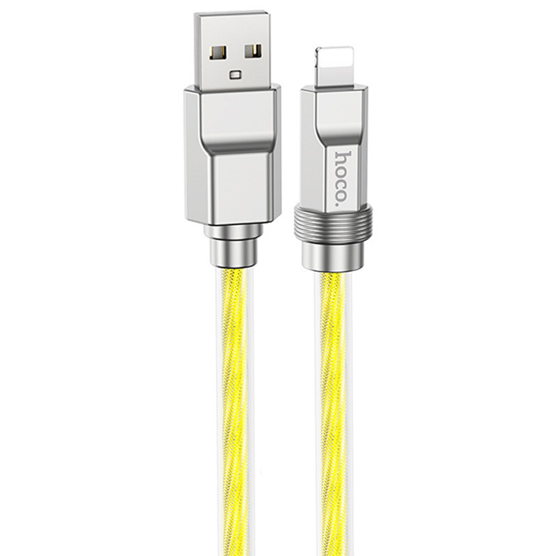 Немаєта кабель Hoco U113 Solid 2.4A USB to Lightning (1m) Gold, фото 1