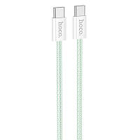Дата кабель Hoco X104 Source 60W Type-C to Type-C (1m) Green