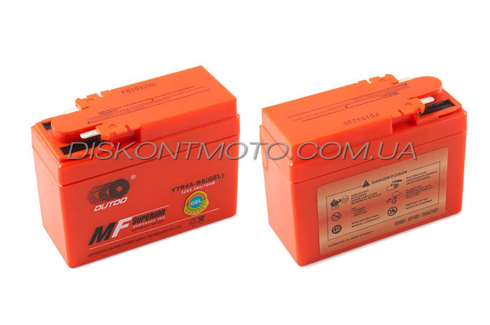 Аккумулятор скутер 2,3 Ah Honda (113x49x85) таблетка DIO YTR4A-BS GEL ...
