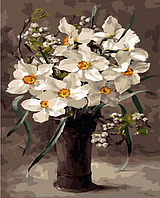 Картина за номерами Запашні нарциси 40х50см Картини розфарбування по номерах розмальовки з цифр Rainbow Art GX46538