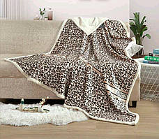 Велюрове двостороннє покривало класу Люкс/якісне велюрове покривало на велике ліжко 200*230