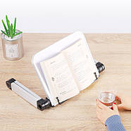 Складний столик-підставка для ноутбука до 14" та книги Table Buddy Підставка з регулюванням нахилу та висоти, фото 6