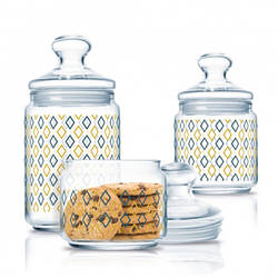 Набір банок для сипучих Kitchen Bliss Siloe 3 шт Luminarc P2045