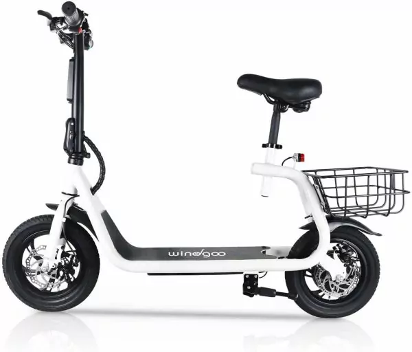 Електросамокат Windgoo B9 500Вт із сидінням, 12", до 120 кг Білий