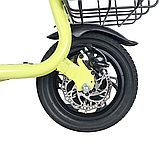 Електросамокат Windgoo B9 500Вт із сидінням, колеса 12дюйм Зелений, фото 3