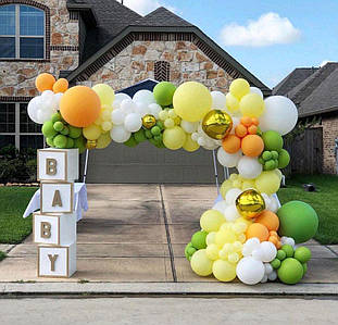 Арка гірлянда з повітряних кульок Фрутто | Гавайська вечірка