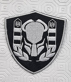 Шеврон "Хижак - Кордон" Поліція, 90х95мм, Чорний