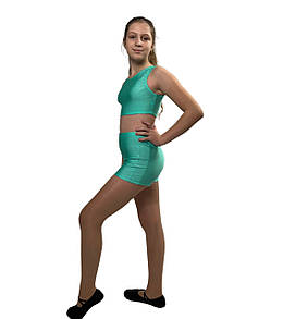 Шорти для гімнастики м'ятні, біфлекс